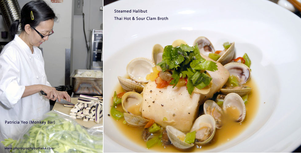 ** This photograph is copyrighted and protected, visit www.photographybydiana.com for more information  **  photo of Steamed Halibut Thai Hot & Sour Clam Broth   